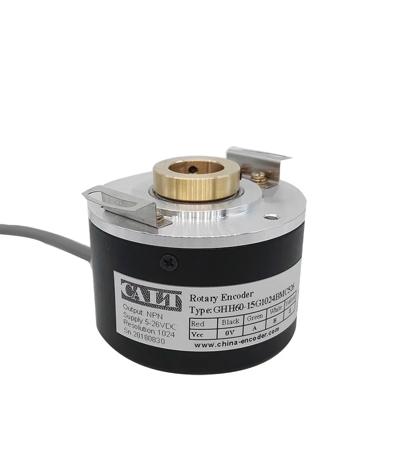 

12mm Hollow shaft encoder GHH60-12G1024BML5 Rotary Encoder Line driver 5Vdc for lifting machine