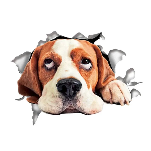 

Dog Car Sticker Bonding Color 20CM