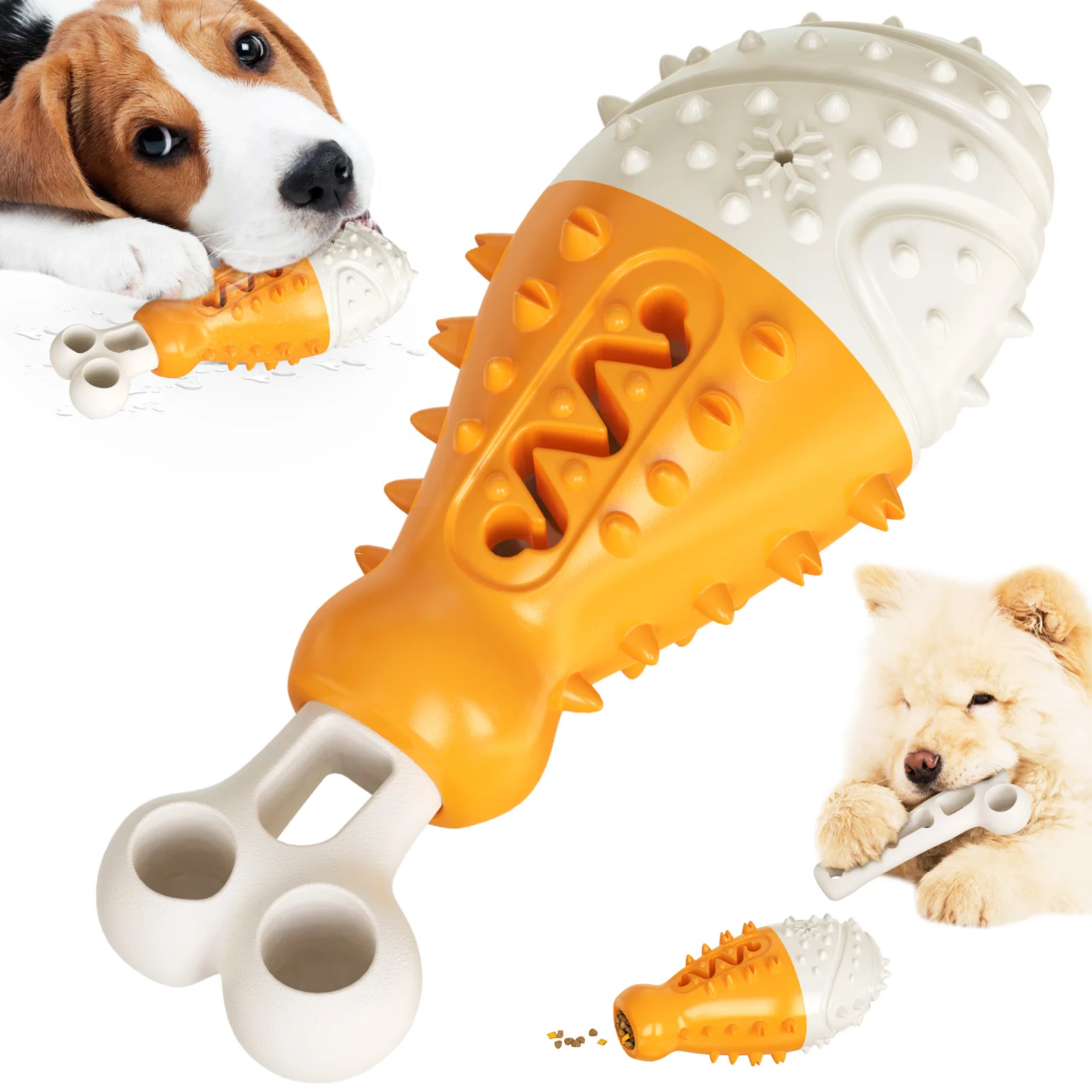 

Игрушка для собак, интерактивные игрушки для чистки зубов, охлаждающая Жевательная палочка в форме фруктов для маленьких и средних фотоэле...