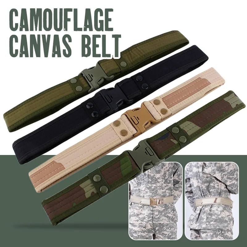8 Color 125Cm 2022 New Army Style Combat Belts Quick Release Tactical Belt Fashion Men Canvas Waistband Outdoor Waist Trainer