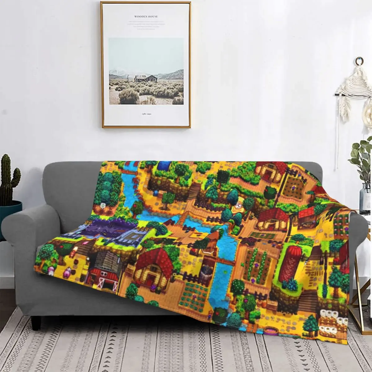 

Бархатное супер мягкое покрывало Stardew Valley для дома, кушетки, спальни