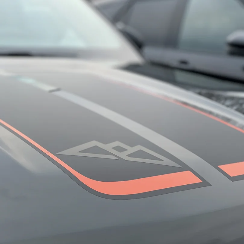 Спортивная наклейка на капюшон Виниловая крышку графики для 2020-2024 Ford Explorer timседан