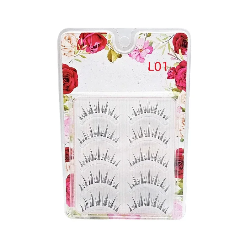 

COS false eyelashes, transparent thin stems, thick eye tails, lengthened upper lashes, lolita makeup