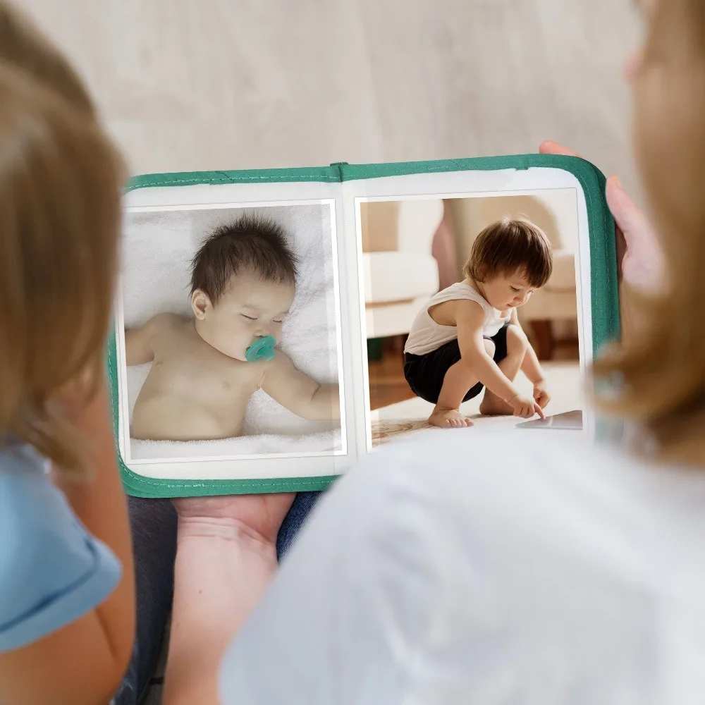 Детский фотоальбом для развития мозга памятная ткань новорожденных