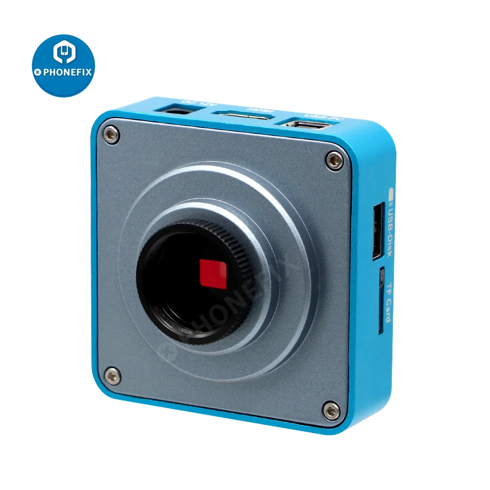 Промышленный видеомикроскоп с камерой Full HD, 24 МП, 2K, 1080P, 60 кадров/с, HDMI-совместимая USB-Лупа с одновременным выходом для ремонта телефонов
