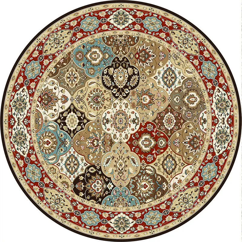 Круглый ковер Ретро Персидский стиль 100% полиэстер