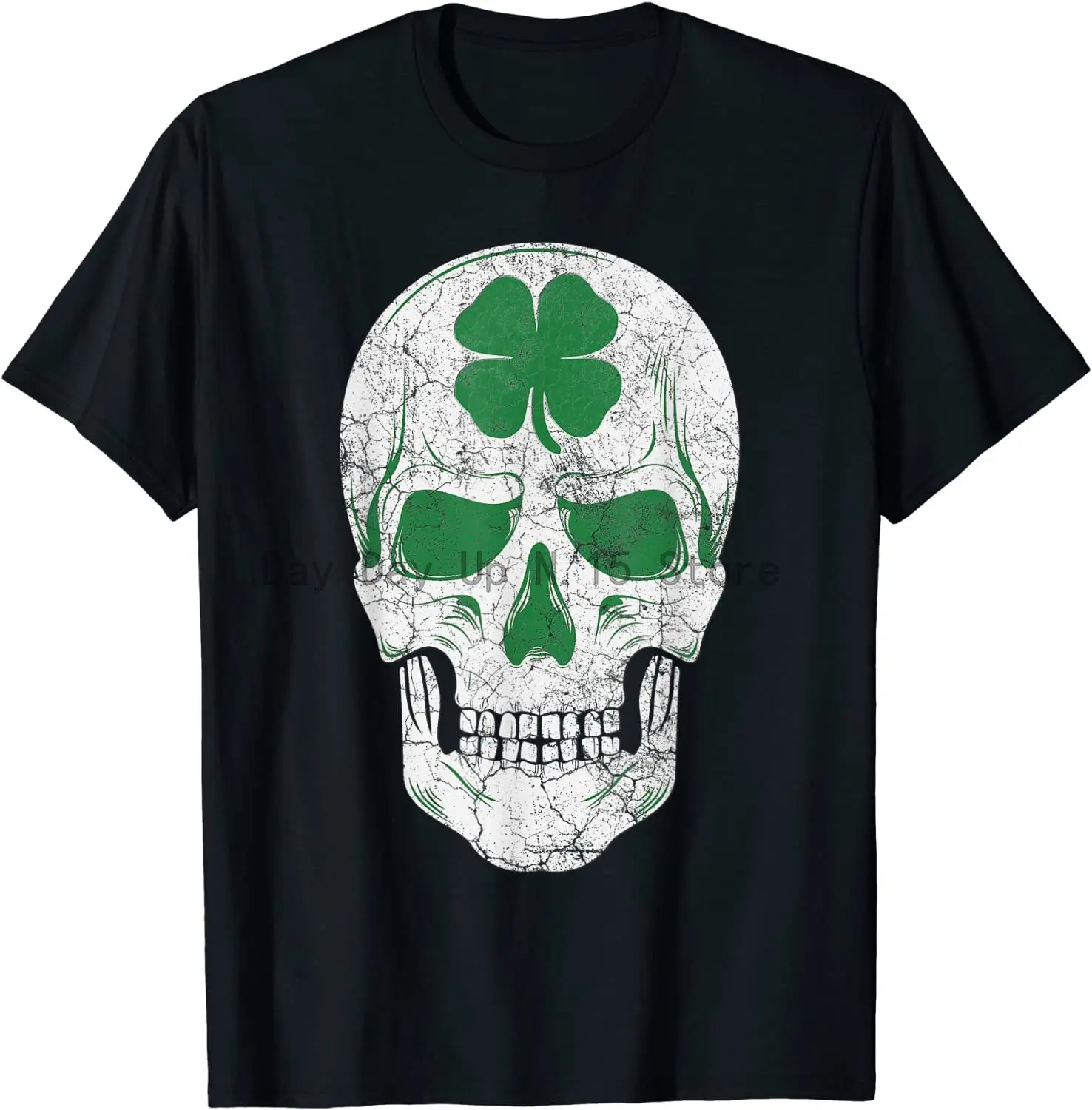 

St. Patrick's Day Green Shamrock Skull Irish Ireland Gift T-Shirt