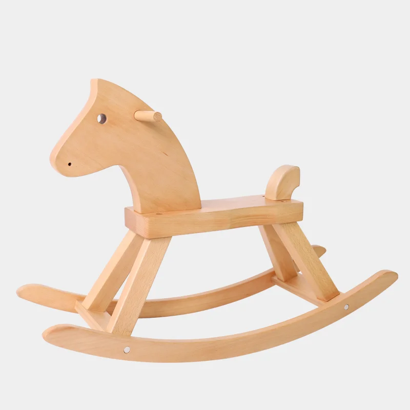 

Solid Wood Trojan Black Walnut Children's Rocking Horse