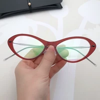 denmark brand glasses frame women designer ultralight 5g screwless eyewear butterfly cat eye 6550 optical eyeglasses reading