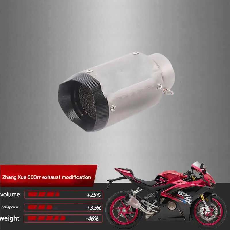 Титановый глушитель AR GP для Zhangxue 500RR, модифицированный выхлопной аксессуар для мотоцикла, система Slip-On (art.: 3920d976301bb) - 3920d976301bb
