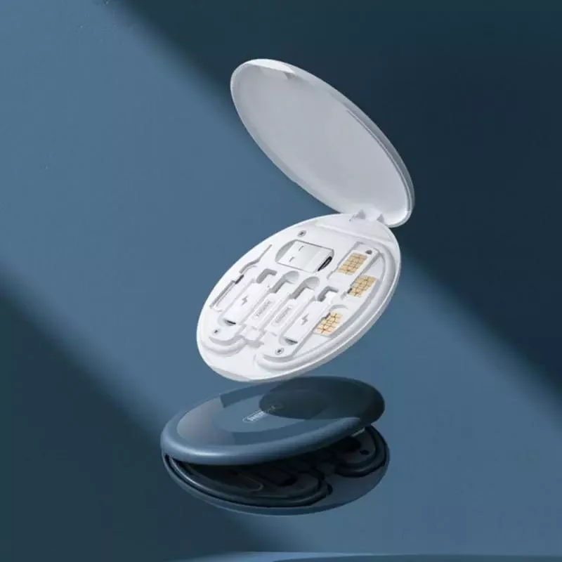 

Новое поступление 2022, Remax 60 Вт, быстрая зарядка, многофункциональный кабель для передачи данных, держатель, контейнер для хранения с разъемо...