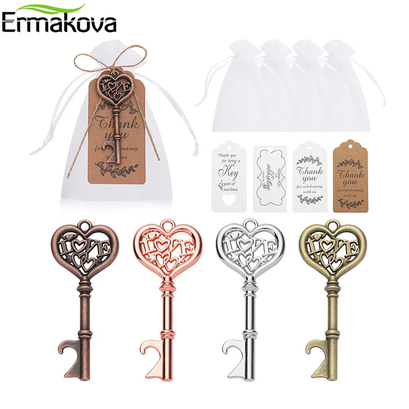 

ERMAKOVA 40/50 шт. открывашка для бутылок с ангелом, свадебные подарки для гостей, украшение для дома в рустикальном стиле