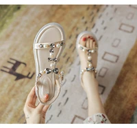 womens shoes 2022 fashion womens sandals open toe low wedge rhinestone boho summer sandals green casual shoes shoes for women