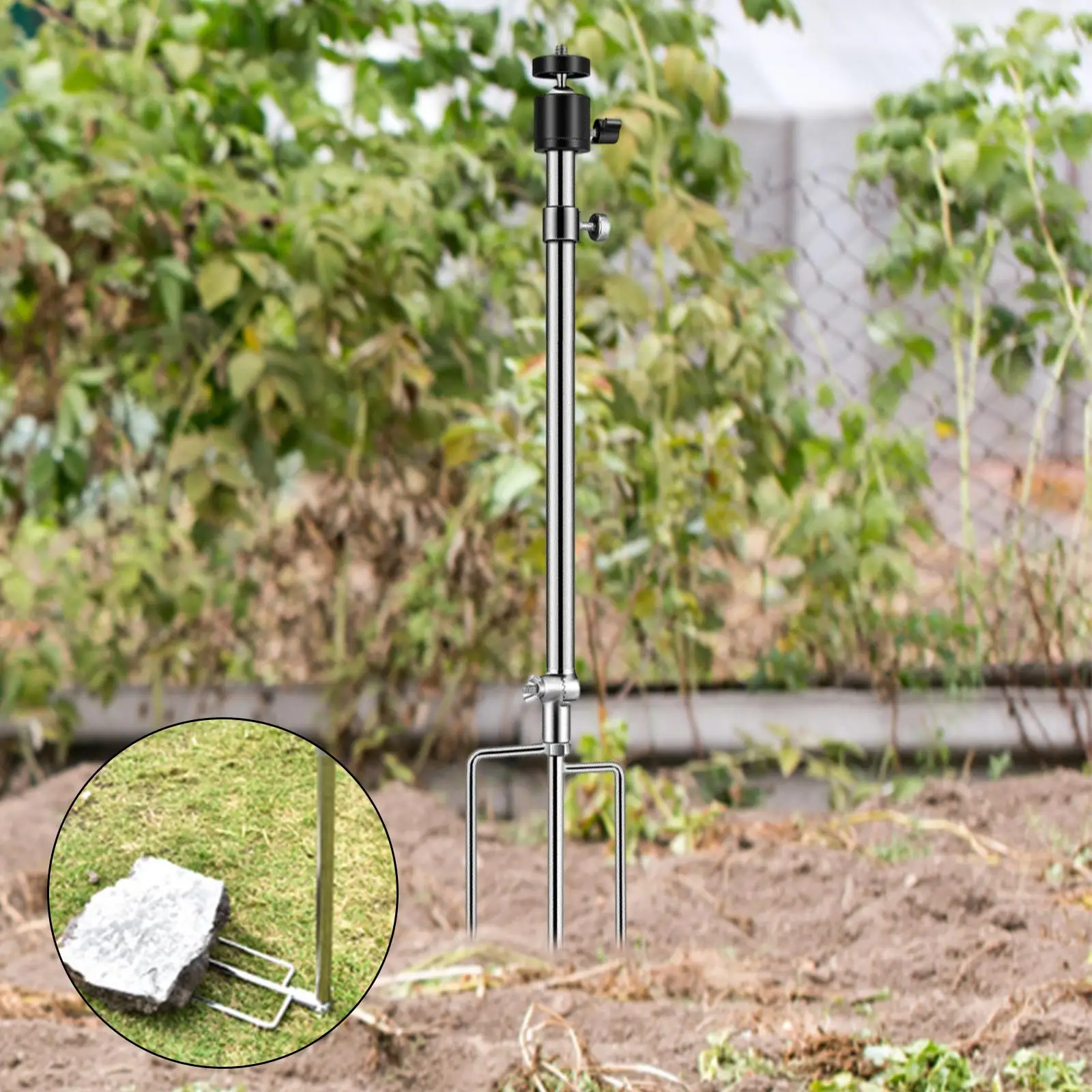 Portable Camping Lantern Stand Telescopic Lantern Bracket Fishing Light Holder Lamp Pole for Fishing Garden Backpacking Backyard