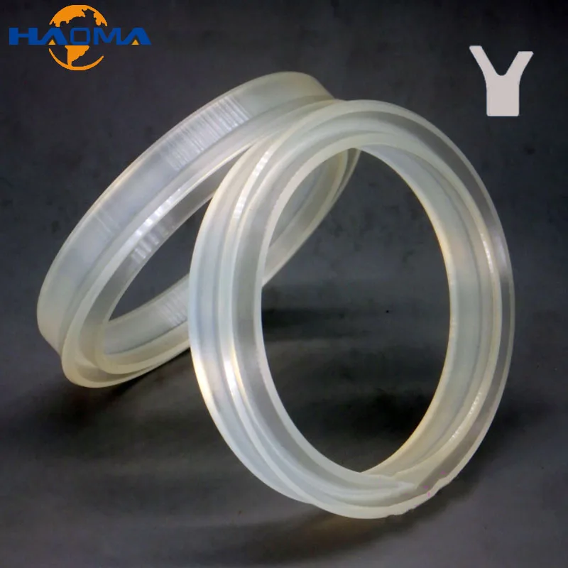 Transparent YXD PU Oil Seal Hydraulic Cylinder Polyurethane Sealing Ring Gasket For Piston Rod Hole Height 8/10/14/18/24mm