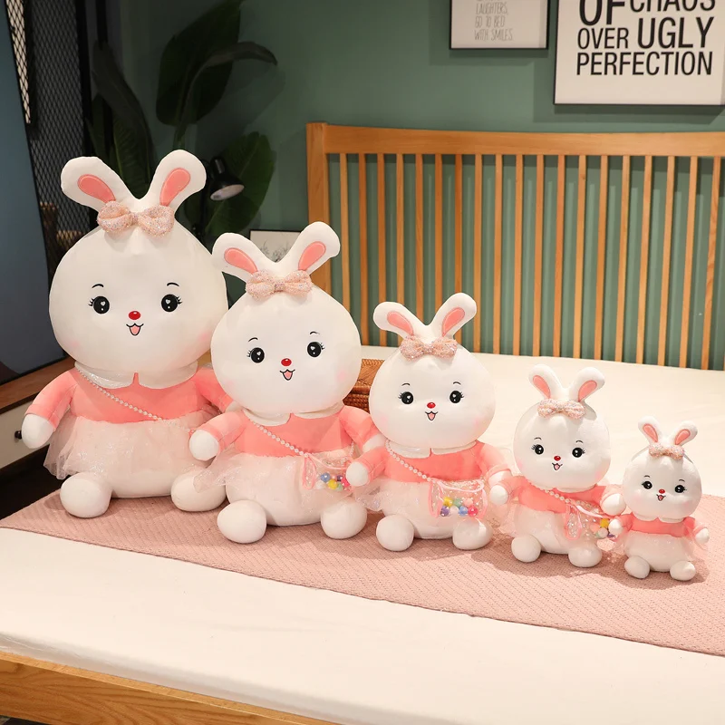 

Lovely Kawaii Bunny Stuffed Bunny Rabbit Soft Toys Soft Plush Doll Stuffed Animal Toy Gift for Your Loves Kids Wifes