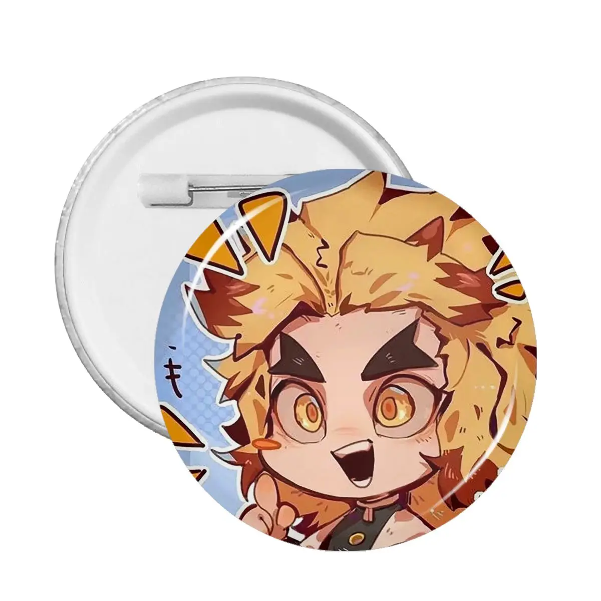 

Anime Demon Slayer Badge Kimetsu No Yaiba Kamado Tanjirou Lapel Pins Clothes Funny Brooch PVC Collar Badge Anime Fans Collection