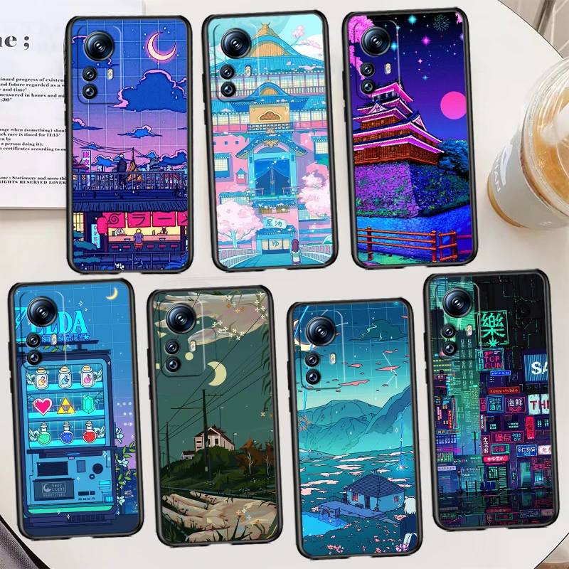 

Art Pixel Aesthetic Black Phone Case For Xiaomi Mi 13 12 Lite 12T Pro 12X 12S 11 11T 11i 10T 10 9 Ultra 5G