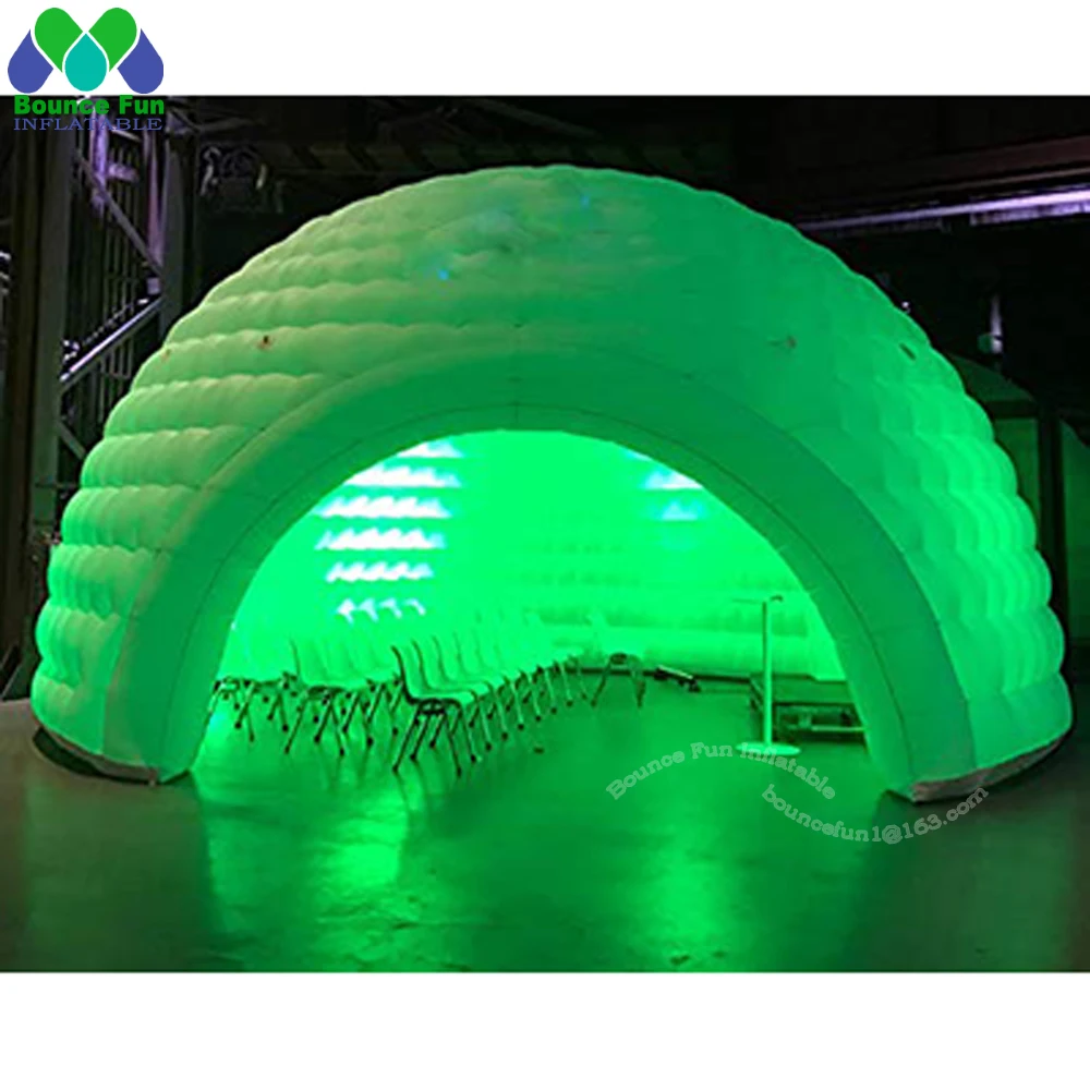 Original Special Giant LED Inflatable Dome Tent With Big Opennings Blow Up Air Marquee Outdoor Icegloo House Tent For Party Wedd images - 6