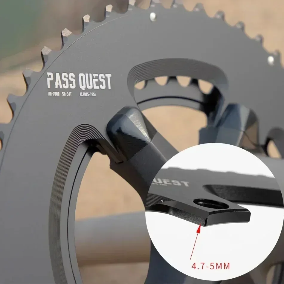 Двойная звездочка PASS QUEST 110bcd для Shimano 105 R7100 R8100 R9200 54 40 53 39 50 34 56 42 52 36T 110 bcd дорожное