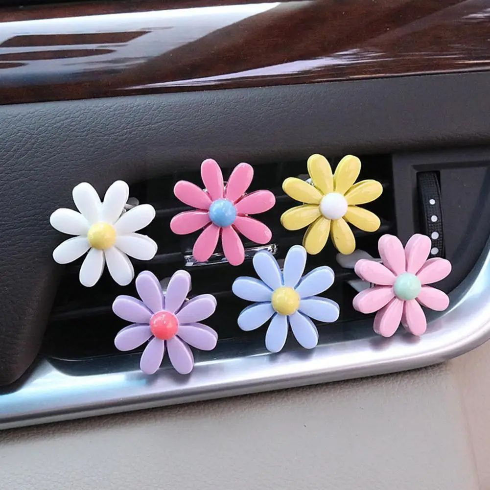

Car Air Outlet Flower Decoration Ornaments Elegant Clip Vent Air Accessories Auto Dropship E6p9
