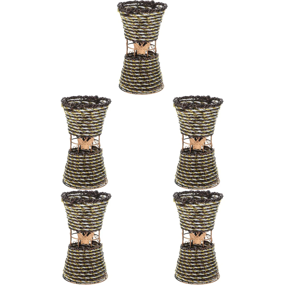 

Iron Flower Basket Floral Rustic Style Centerpieces For Arrangement Decorative Bucket Country Vintage