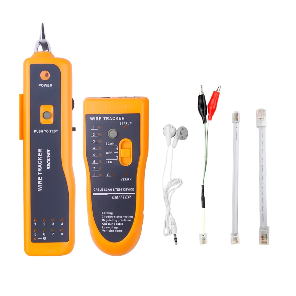 LAN Network Cable Tester Cat5 Cat6 RJ45 UTP STP Line Finder Telephone Wire Tracker Tracer Diagnose Tone Distance Cable Tester images - 6