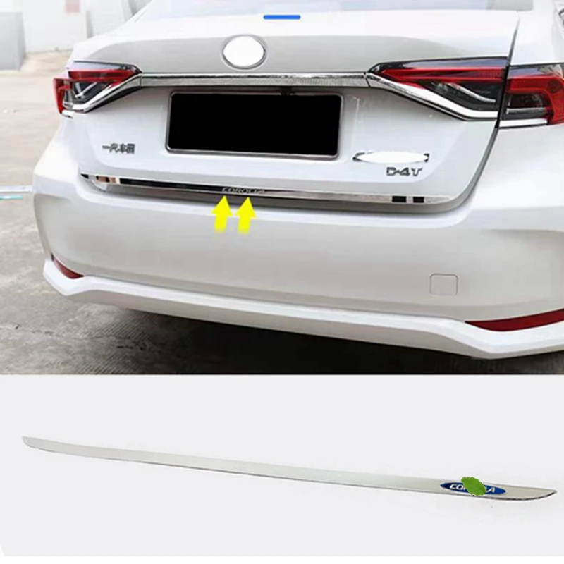 Накладка на дверь багажника из нержавеющей стали для Toyota Corolla 2019 2020 2021 седан |