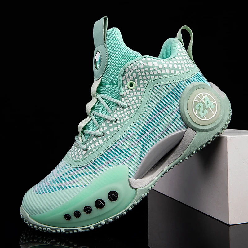 New Reflective Men Basketball Shoes for Women KIids Basketball Sneakers High Quality Outdoor Practical Basketball Training Shoes