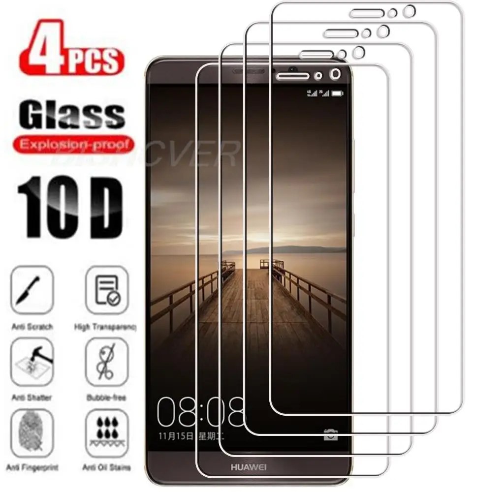 4 шт., закаленное стекло для Huawei Mate 9 Mate9 5,9 дюйма, 2016 дюйма, зеркальная фотография, защита экрана, защитная стеклянная пленка 9H