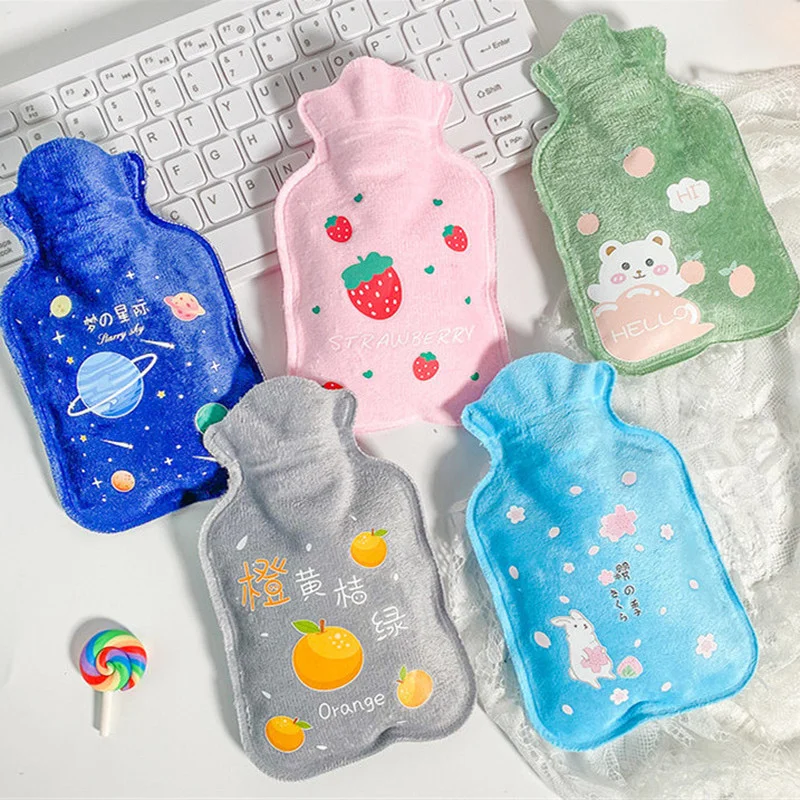 

1pc Cute Hot Water Bottle Warm Belly Treasure Cartoon Warmer Filled Mini Explosion-proof Portable Winter Reusable Hand Warmer