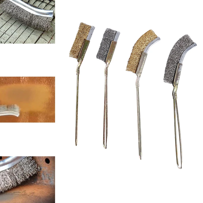 

Щетка из нержавеющей стали, миниатюрная щетка для чистки, полировки раковины, сковороды, печи