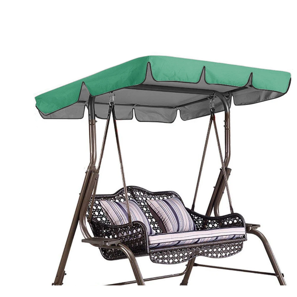 

3 Seater Portable Swing Chair Dust Cover Waterproof Sunshade Canopy Top Cover Waterproof Swing Seat Top Covers Camping Equipment