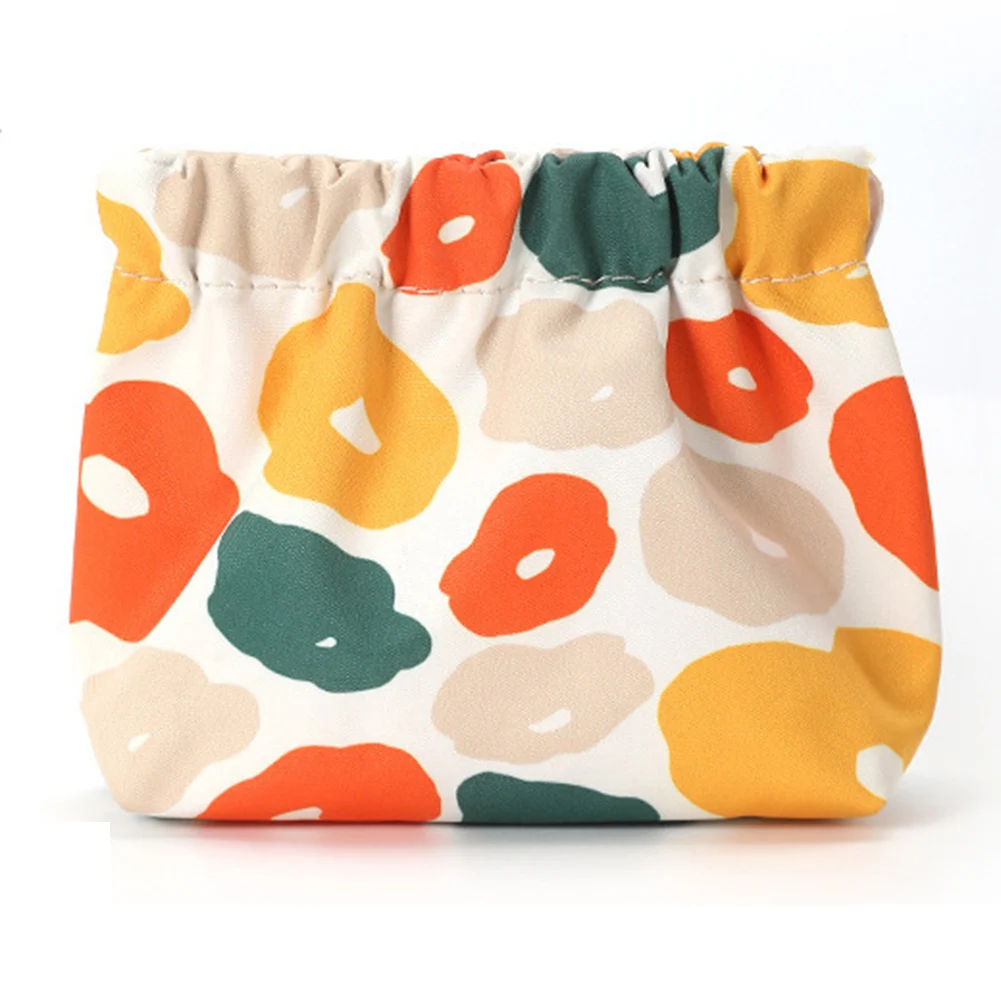 Automatic Closing Lipstick Pouch Leather Cable Organizer Bag Sealing Coins Keys Organizer Bag Jewelry Earphone Storage Pouch