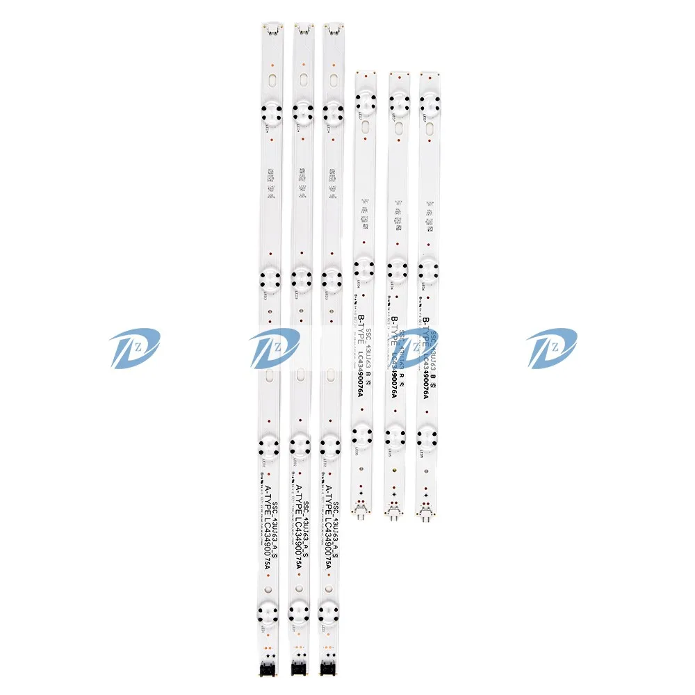 

Светодиодная лента для подсветки телевизора LG 43CSP LC43490075A LC43490076A 43LK5700PUA 43LM5700PUA NC430DUE-AAFX1 AGM76150102