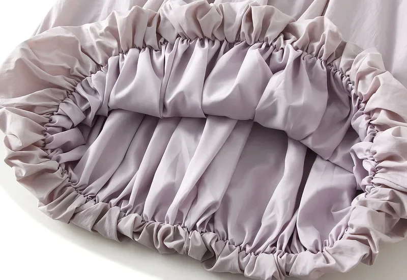 Юбка-фонарик с высокой талией и цветами