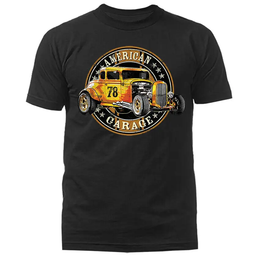 Футболка с графическим рисунком американского гаража