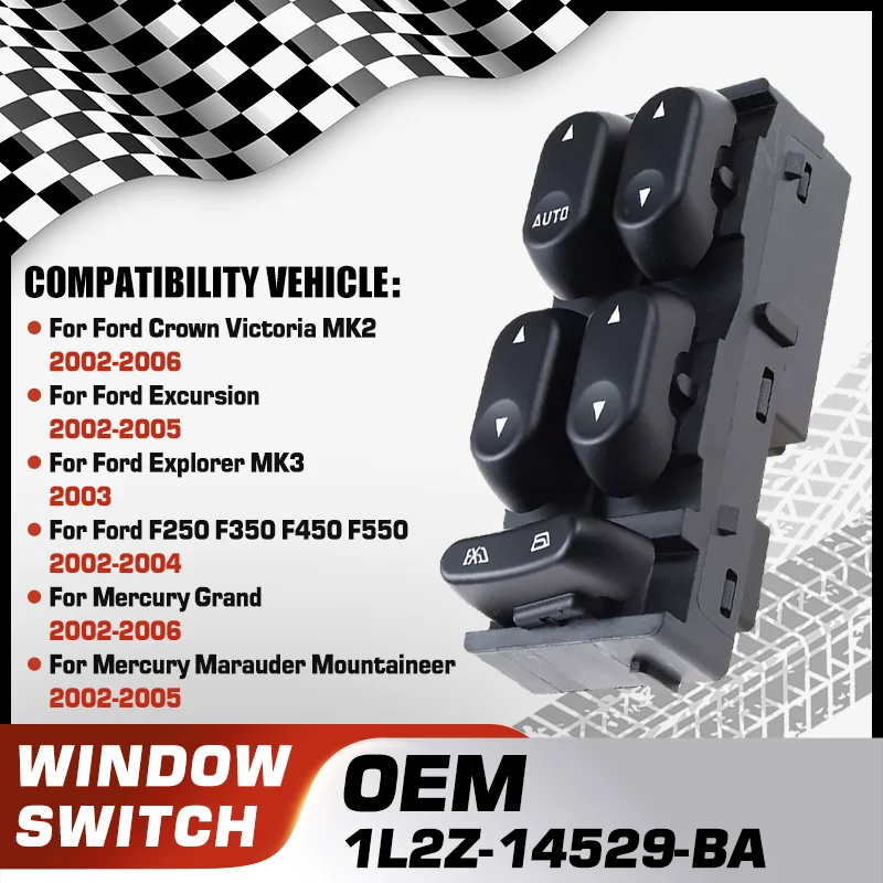

Для Ford Crown Victoria Excursion Explorer F250 F350 F450 F550 Lobo Mercury Grand Marauder Mountaineer автомобильный переключатель стеклоподъемника