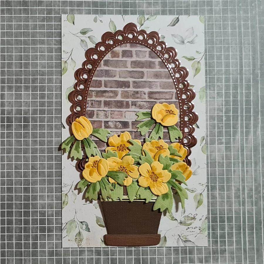 Новый дизайн ремесло Eranthis Hyemalis цветы металлические высечки 2024 высечка