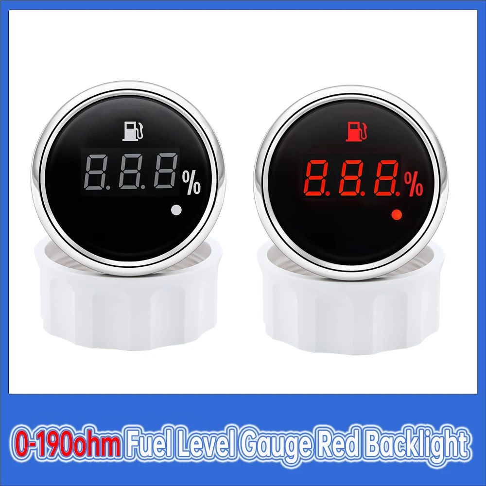 Водонепроницаемый Автомобильный датчик уровня топлива с красной подсветкой 0-ом