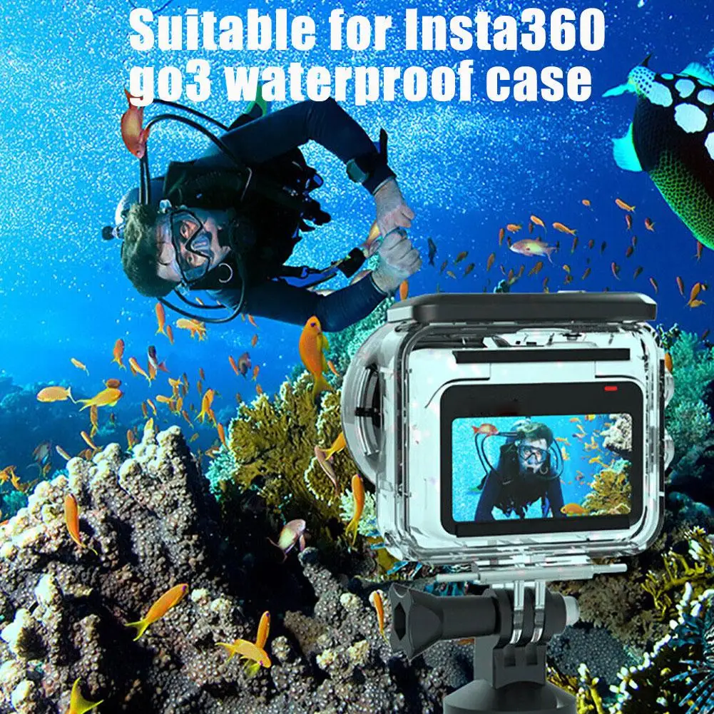 

Waterproof Housing Case For Insta360 GO 3 40m Underwater Diving Housing Protective Case Camera Accessories D9Q3