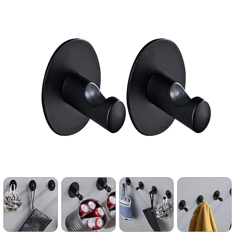 

2 Pcs Nail-free Simple Punch Free Wall Hooks Hangers Hooks for Kitchen Home