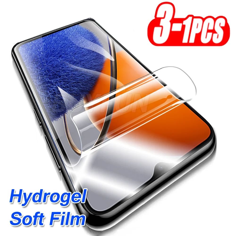 

3-1Pcs HD Hydrogel Film For Huawei Nova Y61 Y70 Plus Y90 4G Screen Protector Not Glass Hauwei Huawey NovaY61 Y70Plus Y 61 70 90