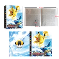 pokemon cards album book cartoon cover takara tomy anime 432pcs game card vmax gx holder collection folder kid cool toys gift