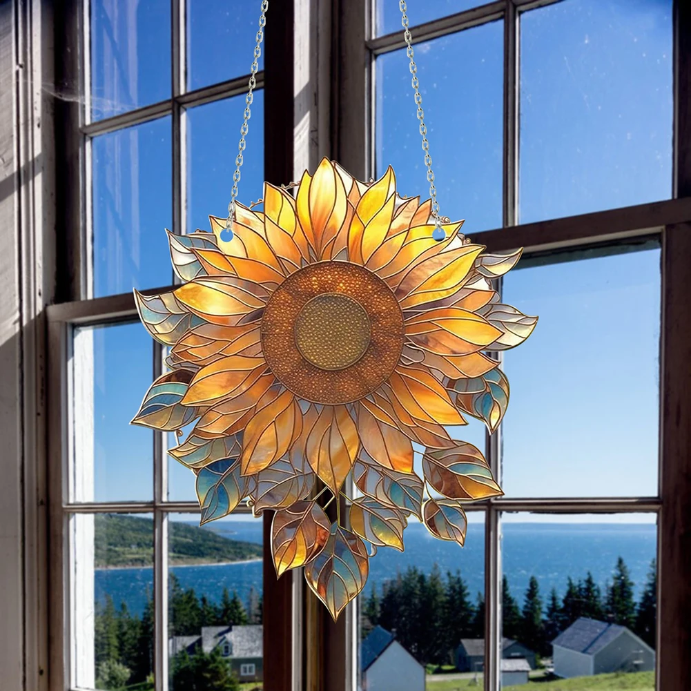 Красочные подсолнухи наружные подвесные стены Искусство Большой Подсолнух