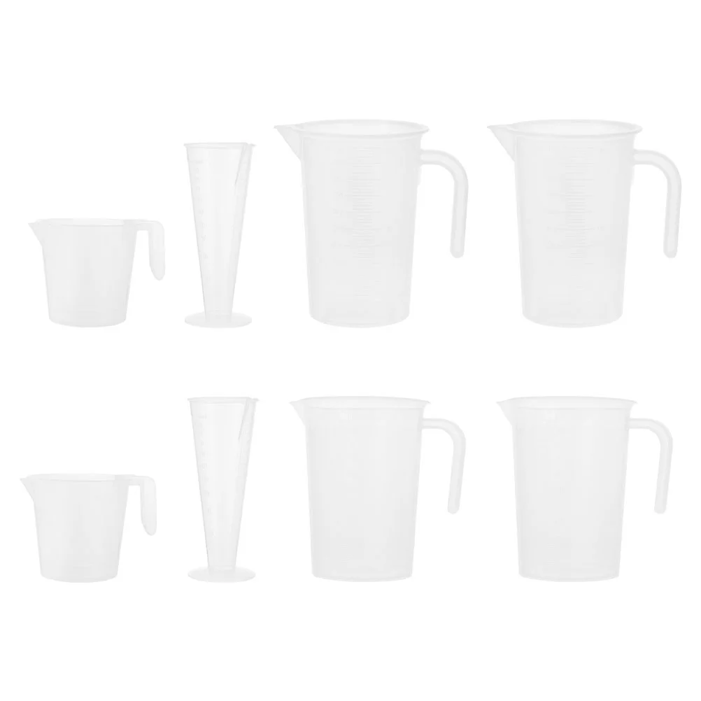 

Beaker Measuringcupsjug Baking Mixing Set Flask Glassware Bottom Round Pitcher Measure Science Beakers Mugs Pipet Volumetric