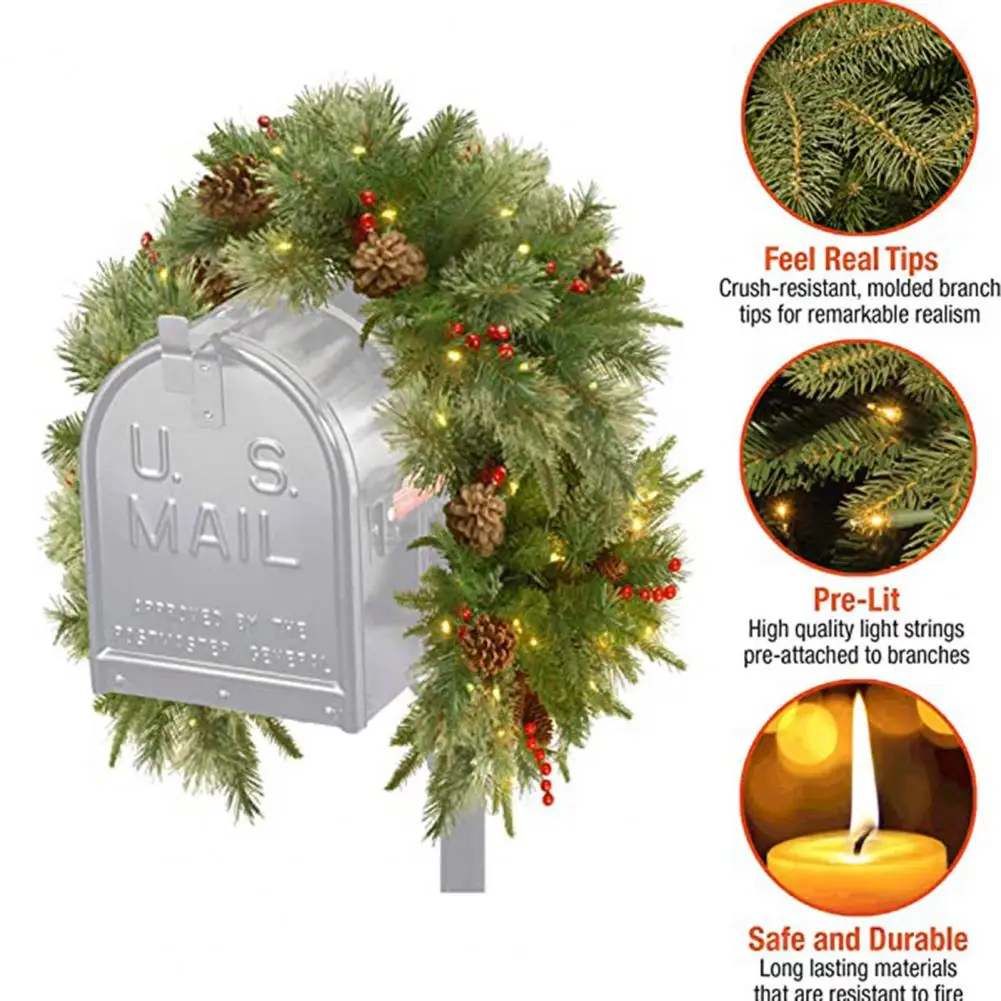 Рождественские украшения для почтового ящика праздничный фонарь 36