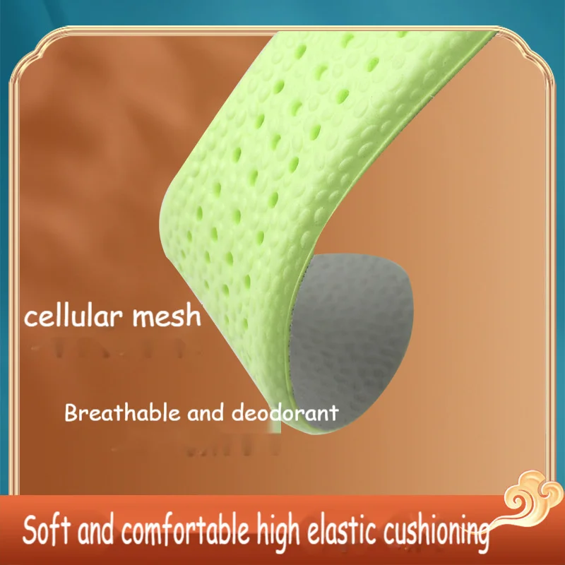  Youpin U-shaped Heel Cup Comfortable Breathable Green Pu Popcorn Sports Insole High Elastic Cushioning Sports Sneakers Mi