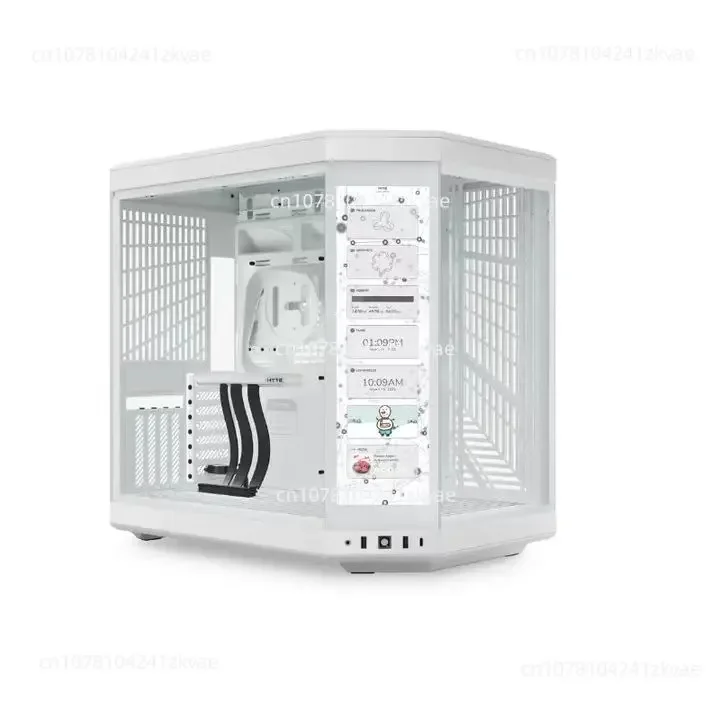 Новый сенсорный двухкамерный ATX Mid Tower Y70 Современная эстетика со встроенным