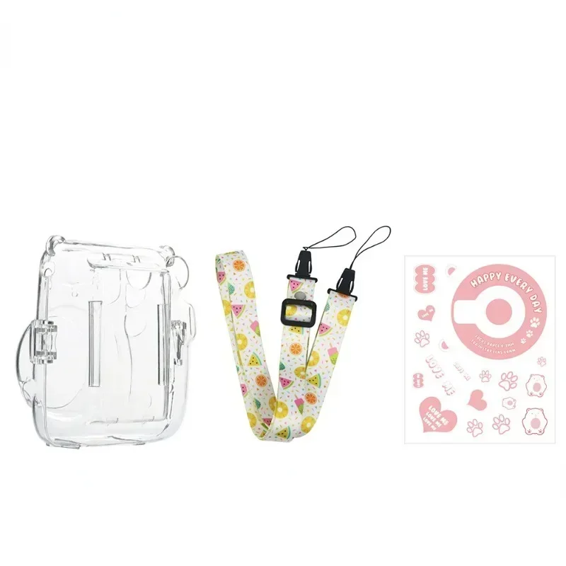 Хрустальный чехол для камеры 3 в 1 сумка хранения фотографий защитный с наклейкой